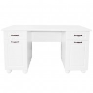 Birou Dynasty MDF Alb, 150 x 65 x 80 cm Birou Dynasty MDF Alb, 150 x 65 x 80 cm